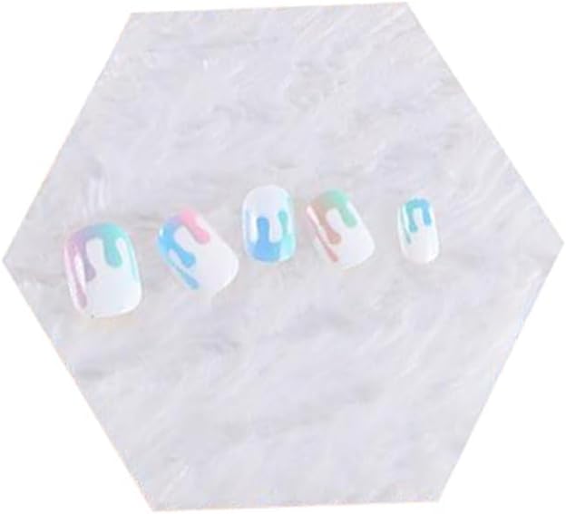 2pcs Nail Art Palette, False Nail Tips Display Board, Nail Art Painting Mixed Color Palette, Nail Art Display Cosmetic Mixing Tools (Hexagon/Square)