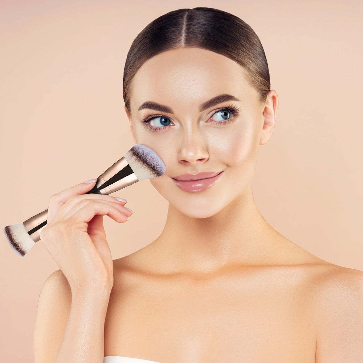 3 Pcs Cream Contour Stick Makeup Kit, Shades with Highlighter, Blush and Bronzer Contour Stick for Sculpt the Cheeks, Waterproof, Matte & Dewy Finish (Medium-Deep,#05+#06+#15)