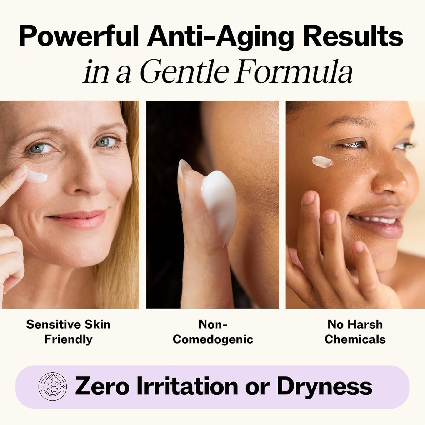 LilyAna Naturals Eye Cream for Dark Circles and Puffiness, Under Eye Cream for Wrinkles and Bags, Anti Aging - helps Improve Dryness; for Sensitive Skin - 1.7 oz - Made in USA