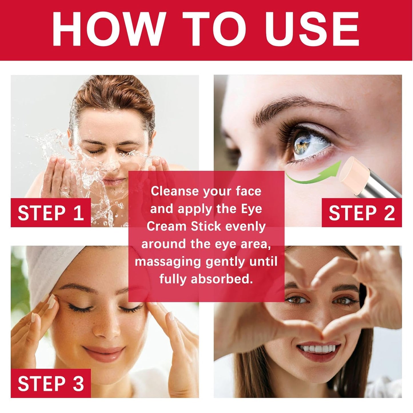 Retinol Eye Stick, Retinol Eye Cream for Dark Circles and Puffiness, Under Eye Cream Anti Aging, Retinol Eye Balm Moisturizes, Firms& Nourish Skin