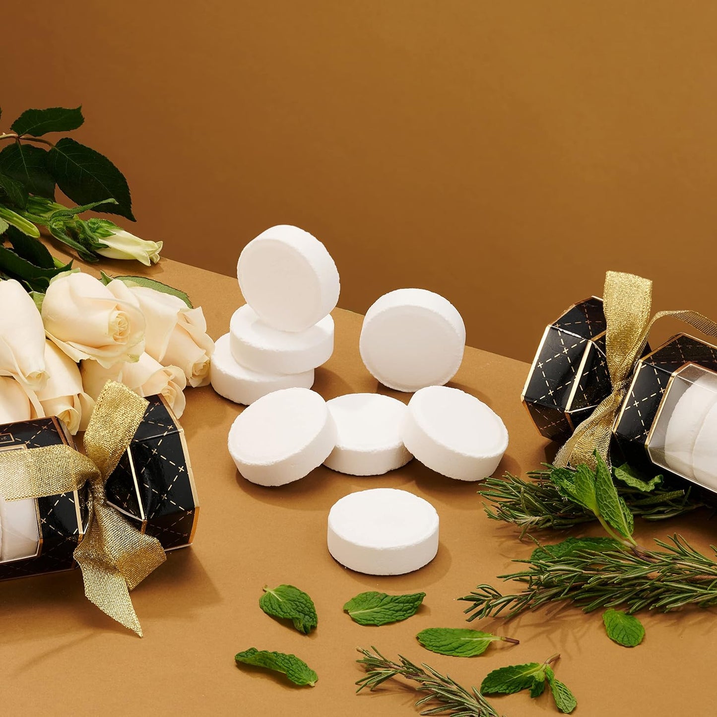 Aromatherapy Shower Steamers, Variety Pack of 8 Shower Bombs, Essential Oils Peppermint, Rosemary Mint, Lavender, White Rose Jasmin Birthday Gift Ideas for Women & Men, Stress Relief Gifts