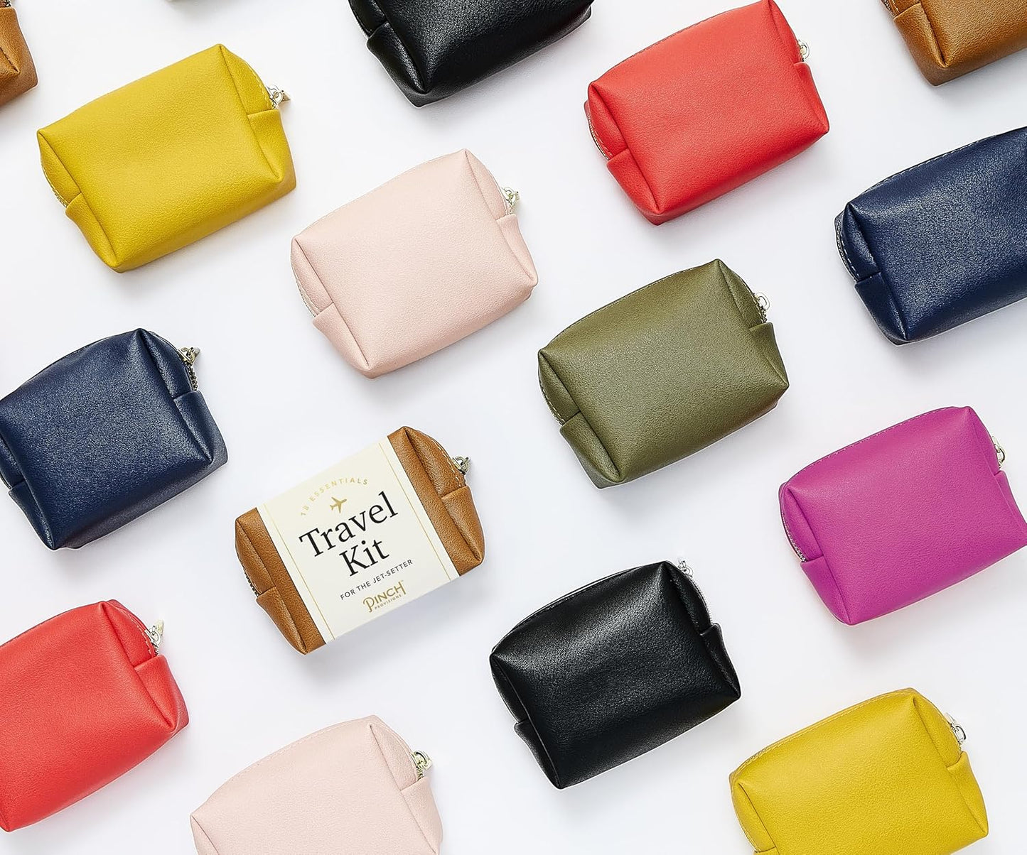 Pinch Provisions Travel Kit, includes 18 Must-Have Emergency Essential Items for Travelling, Ideal Road Trip or Airport Gift for Friends, Family & Peers, Portable Pouch