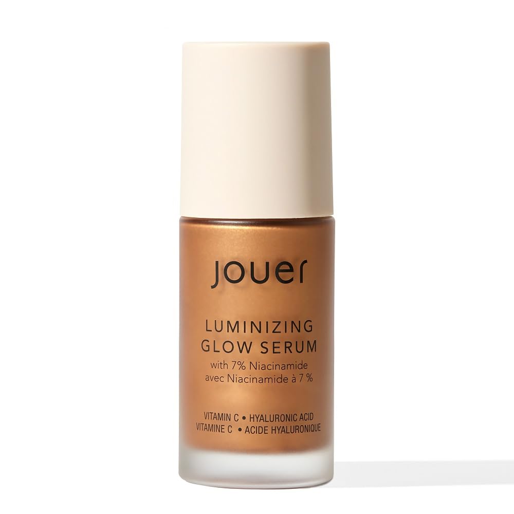 Jouer Luminizing Glow Drops for Face, Dewy Serum for Glowing Skin, 7% Niacinamide, Hyaluronic Acid, & Glycerin, 1 fl oz