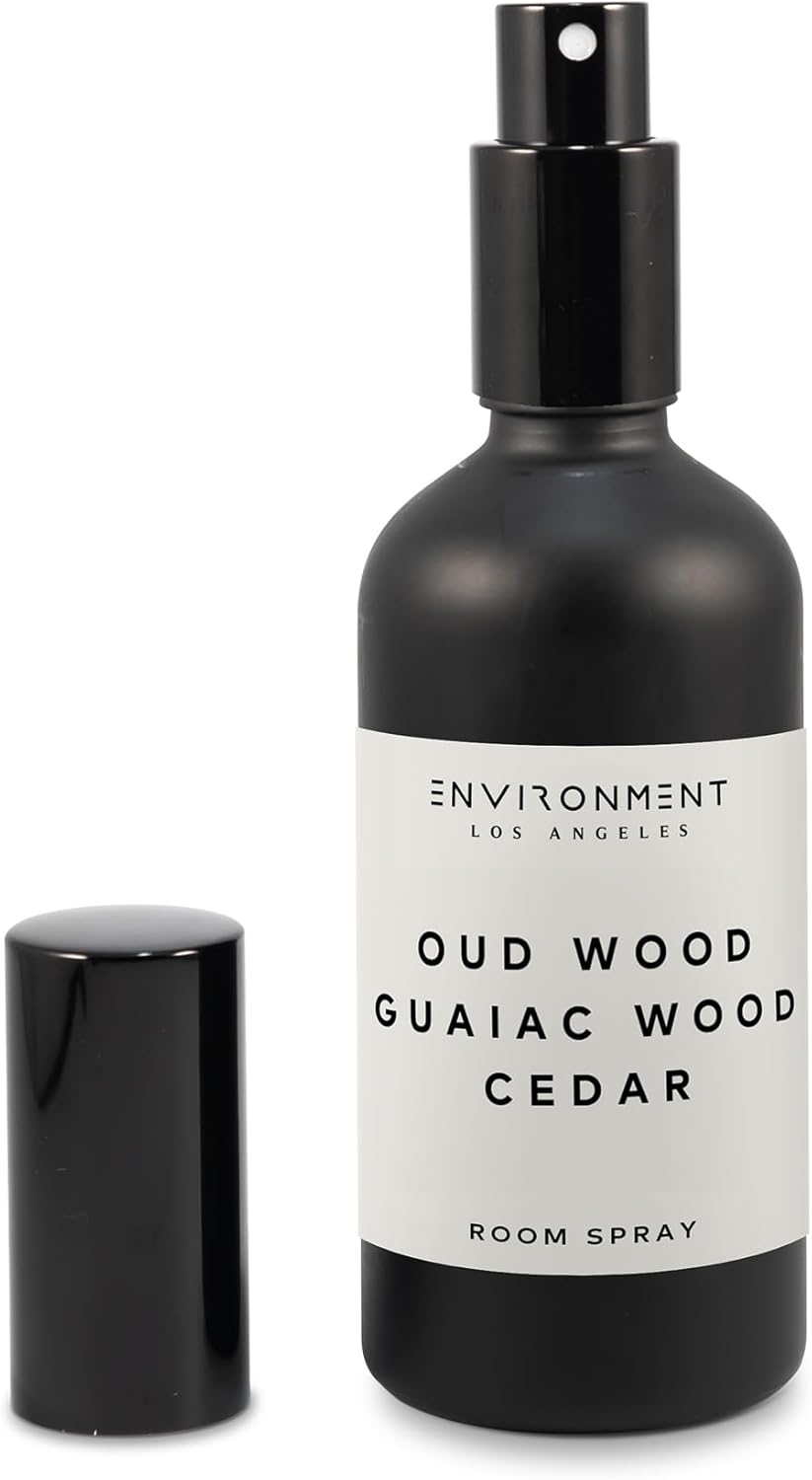 ENVIRONMENT Inspired by Designer TF Oud Wood Room Spray, 100ml Air Freshener (Oud Wood | Guaiac Wood | Cedar) Home Fragrance Accessories, Room Perfume, Room Deodorizer, Vegan & Cruelty-Free