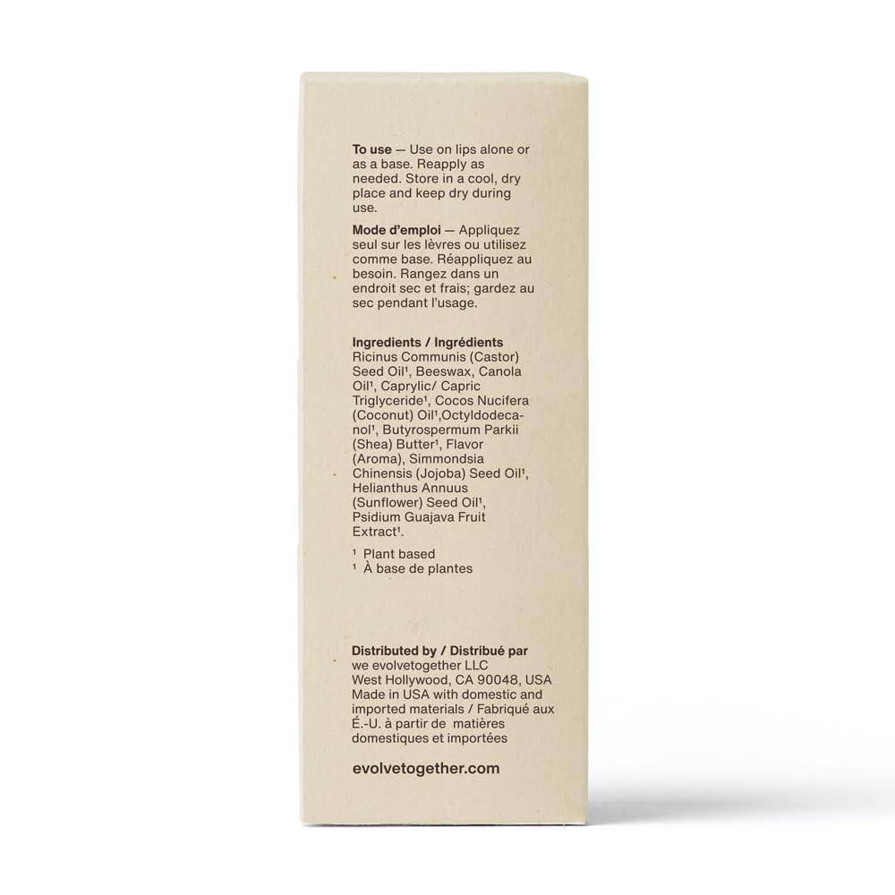 evolvetogether Lip Balm for Women & Men | Plant-Powered Hydration with Calming Lavender | Multi-Use Stick for Lips, Cuticles, Cheeks | Cruelty-Free, Paraben-Free | Made in USA (Anguilla, 1 Oz)