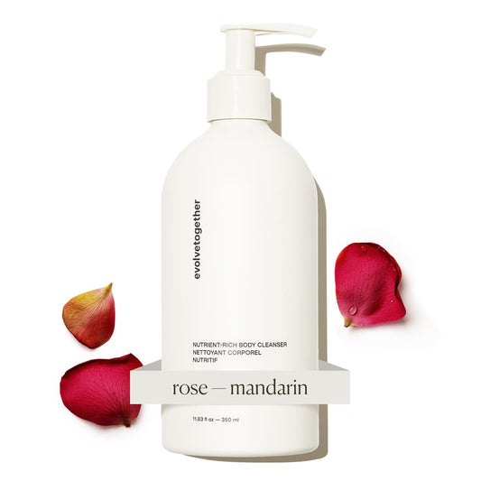 evolvetogether Nutrient-Rich Body Cleanser for Women & Men | Monaco – Mandarin, Oud & Patchouli | Cream-to-Oil Hydration, Gently Cleanses | Vegan, Cruelty-Free, Sulfate Free | (11.8 fl oz)