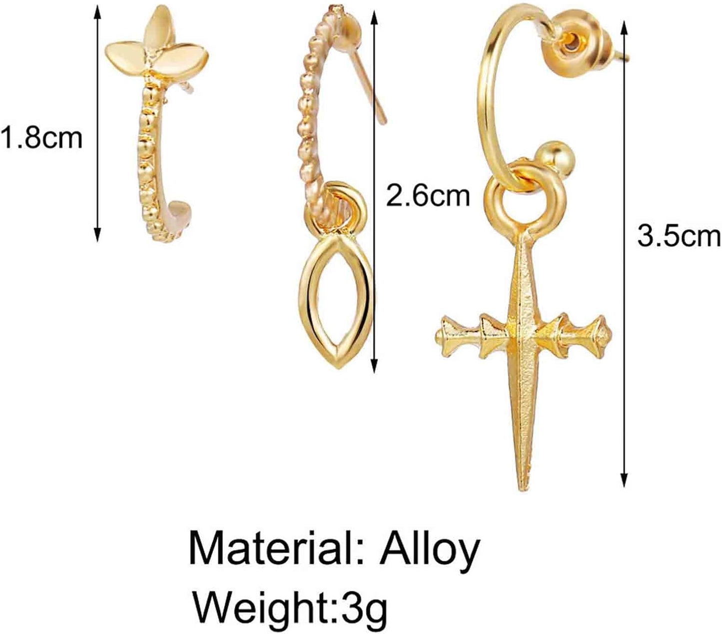 Boho Star Moon Chain Cuff Earrings Silver Star Long Drop Earrings Moon Ear Cuff Wrap Earrings Cartilage Helix Chain Earrings Jewelry for Women