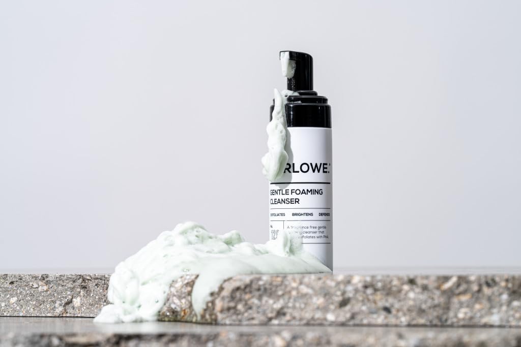 MARLOWE. No. 129 Gentle Foaming Facial Cleanser 4.5 Oz, Exfoliating, Brightening & Protective Daily Mens Face Wash with PHA, Natural Green Tea Extracts & Antioxidants, Unscented & Vegan