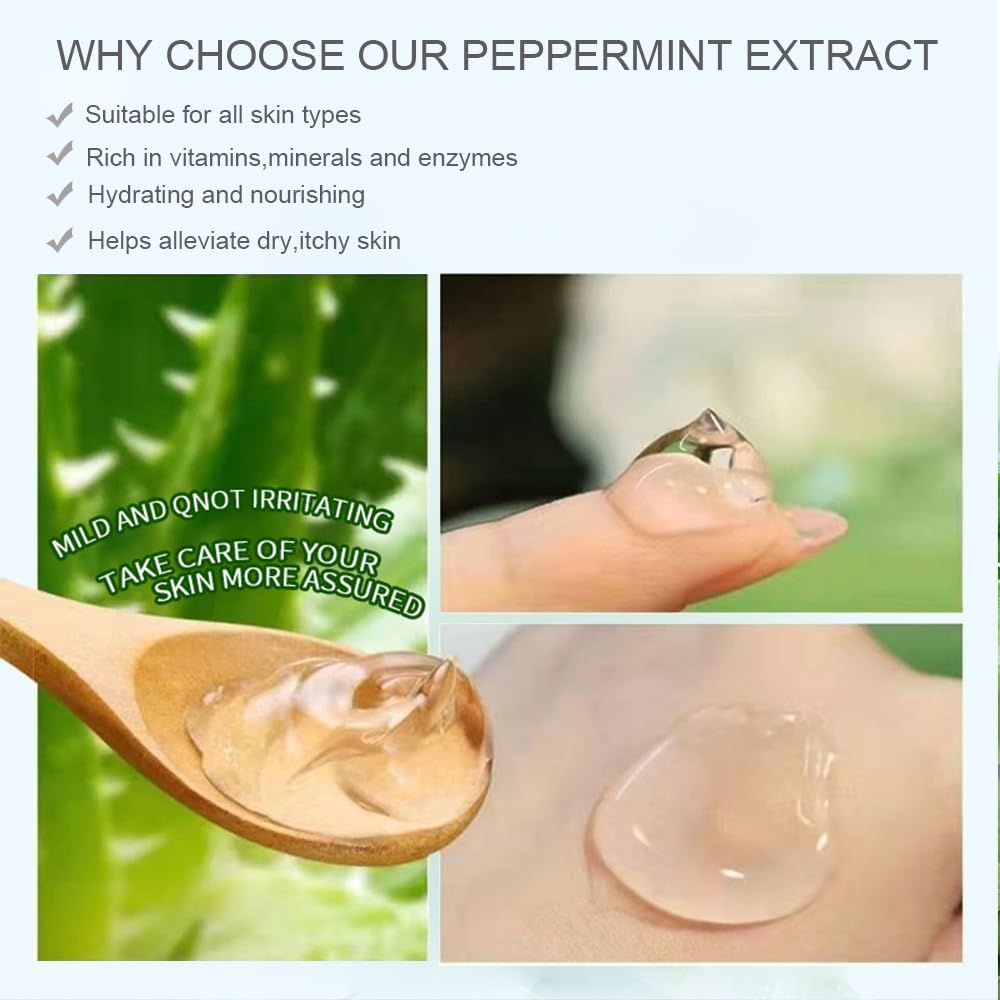 Aloe Vera Gel for Face & Body, Aloe Gel from Freshly Cut Leaves, Fast Absorbing & Non-Sticky, Deep Hydration & Moisturizing for Dry Skin, Sunburn Relief, After Shave, Hair & Scalp Care, All Skin Types