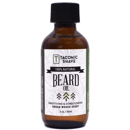 Taconic Shave Premium All Natural Beard Oil - 2 Ounce bottle (Urban Woods)