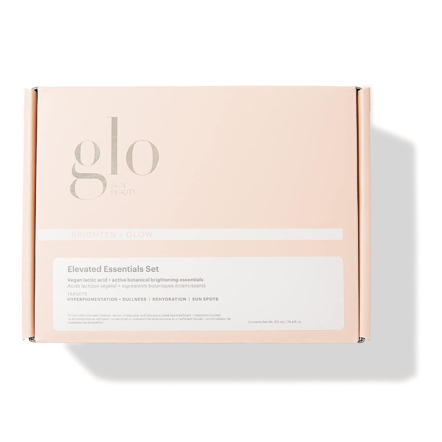 Glo Skin Beauty Brighten + Glow Elevated Essentials Set - Cleanse, Brighten & Hydrate, Targets Dullness, Dark Spots & Sun Damage