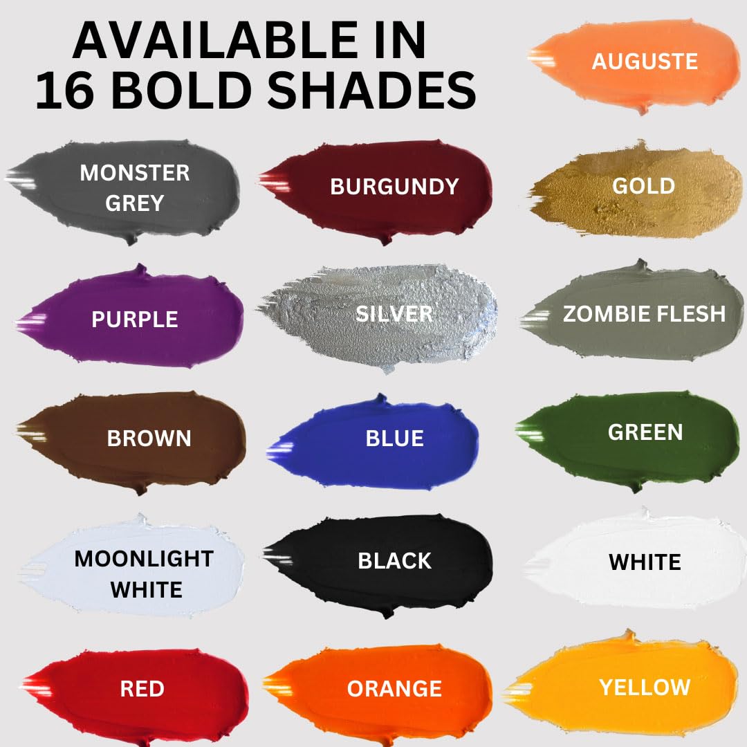 Mehron Makeup Color Cups | Stage, Foundation, Face Paint, Body Paint, Halloween | Face Paint Makeup | Greasepaint .5 oz (14 g) (Orange)