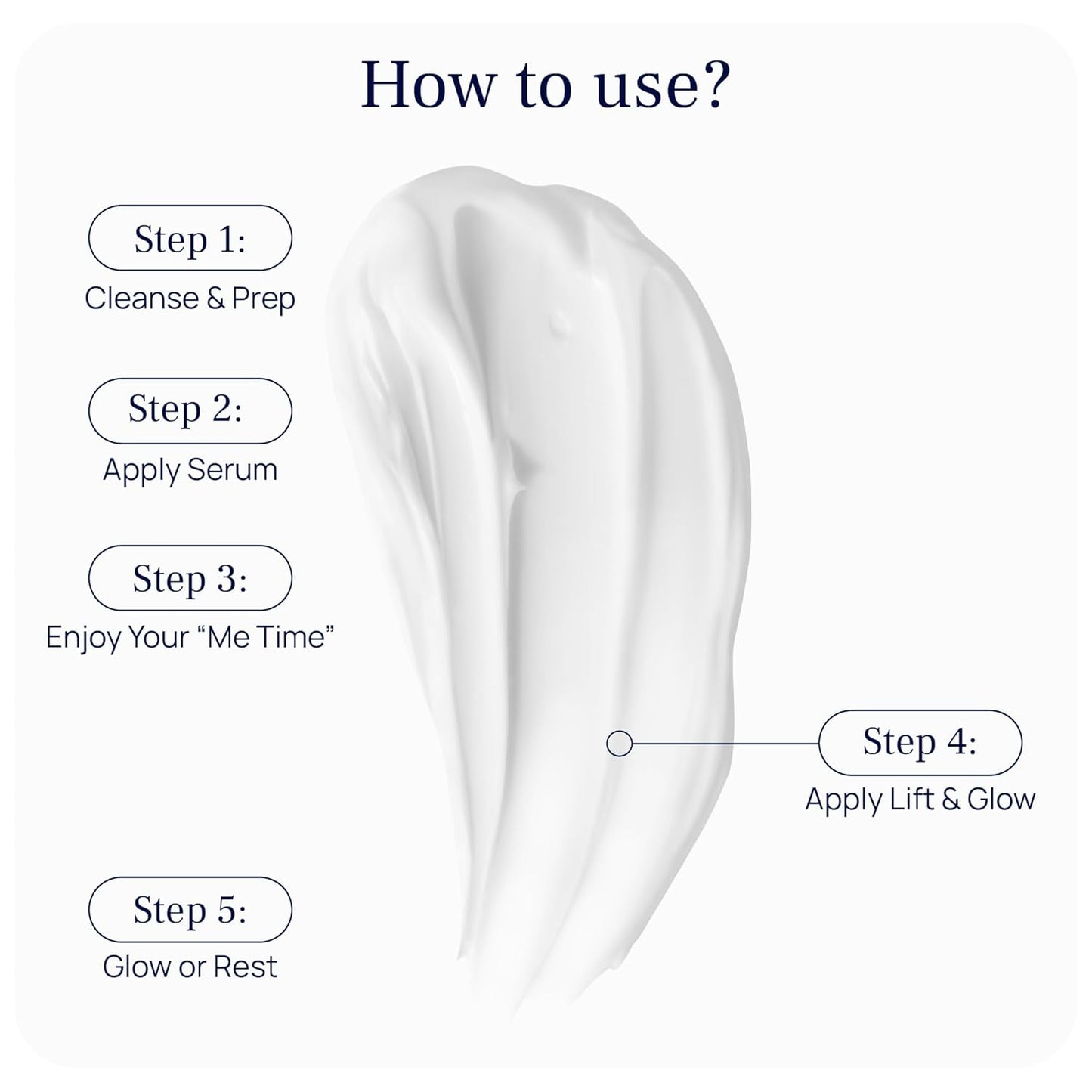 Lift & Glow Organic Eye Cream for Dark Circles and Puffiness - Anti Aging Eye Cream for Wrinkles - Reduces Dark Circles and Under Eye Bags - With Kakadu Plum, Coconut Oil, Spirulina & More - 0.5 Fl Oz