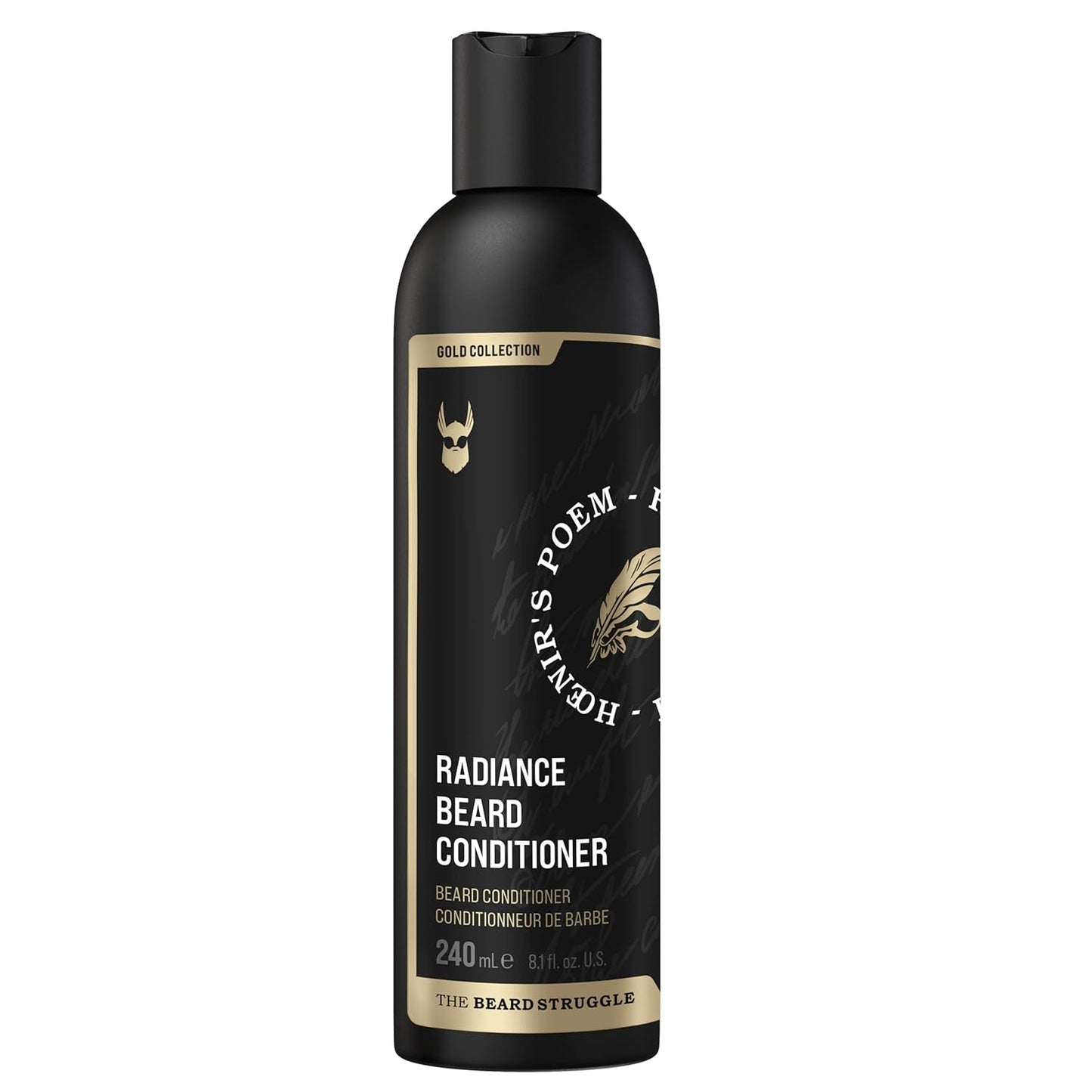 The Beard Struggle - Marksman's Beard Conditioner - Hoenir's Poem, Gold Collection - Nourish, Softens, & Strengthens Beard - Radiance Beard Conditioner for Men (8 Fl oz)