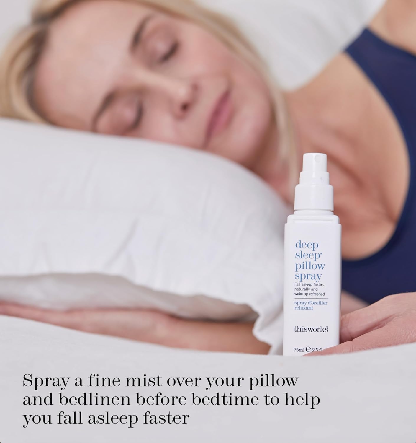 THISWORKS Deep Sleep Pillow Spray – Fast-Acting Natural Rest Formula with Essential Oils of Lavender, Vetivert & Camomile – 150 ml (5 fl oz)