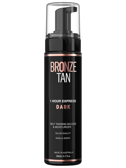 Bronze Tan Self Tanner Mousse Dark Self Tan Foam | Sunless Tanner for all Skin Tones | Salon Quality Fake Tan Vanilla Scented Best Sellers (200 ml/ 6.7 oz)