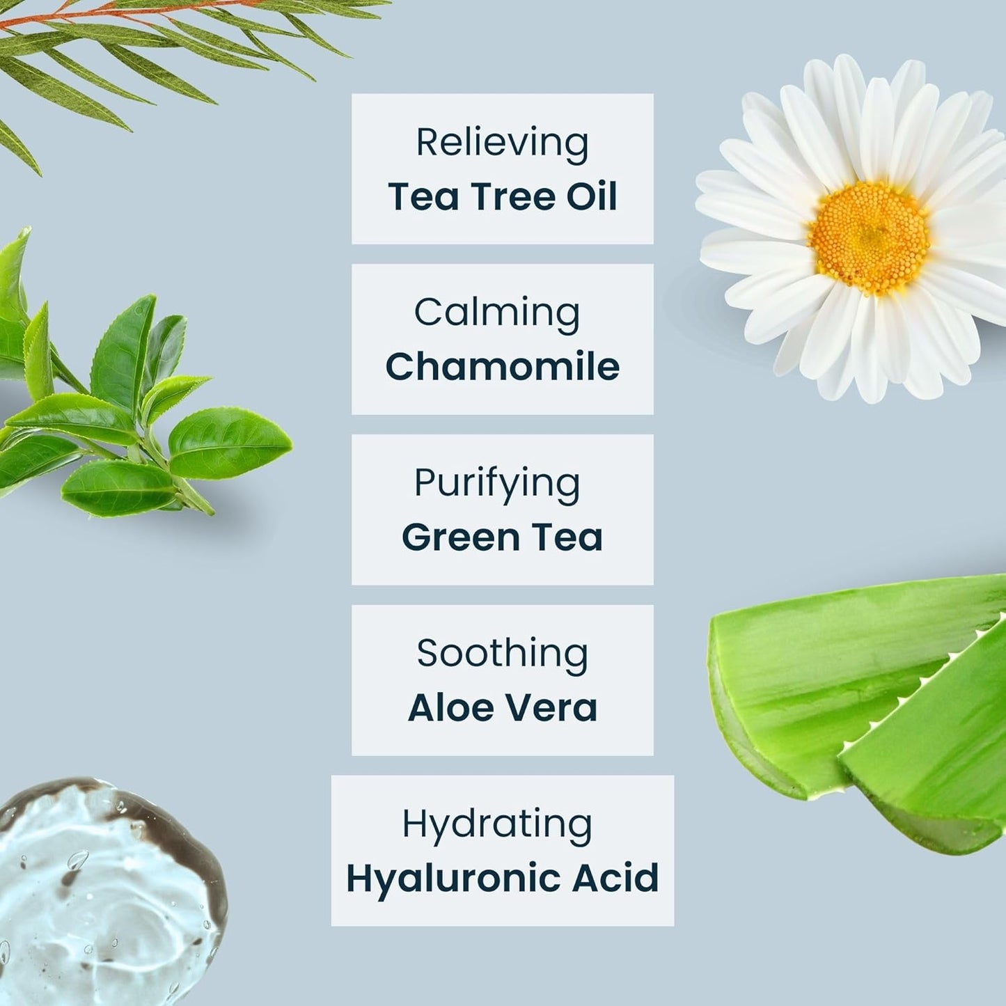 NOVEHA Tea Tree Oil Eyelid & Lash Wipes With Hyaluronic Acid, Green Tea & Chamomile For Blepharitis & Itchy Eyes, Individually Wrapped Eyelash Wipes Natural Makeup Remover & Daily Cleanser (Pack of 3)