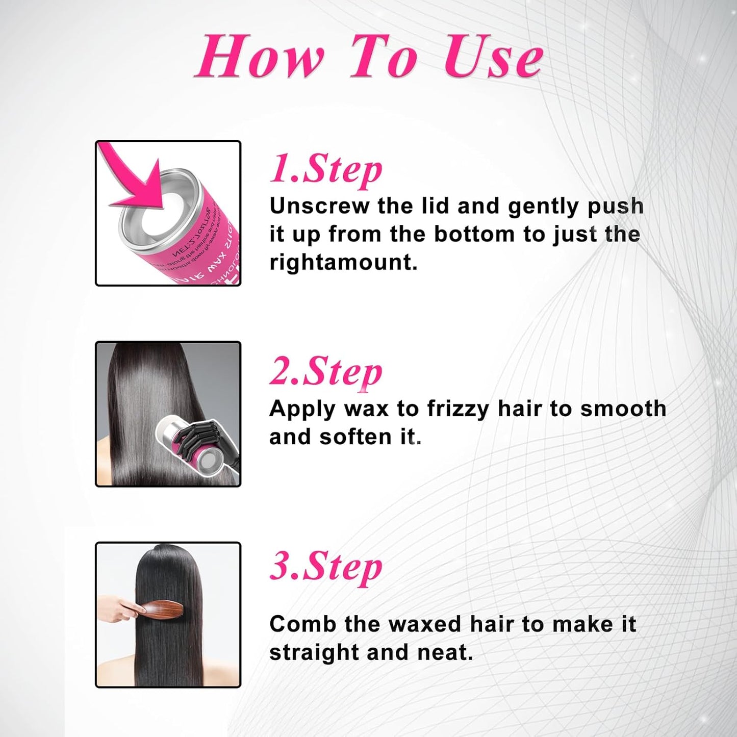 DAN hair wax stick, Wax Stick for Hair, Hair-Styling Waxes, Non-greasy Styling Hair Pomade Stick, Nourishing Accessories - Slick Stick for Women & Kids,(2.7 oz)