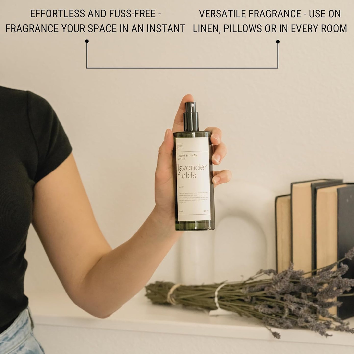 Craft & Kin Lavender Room Spray for Bedding, 6.76 oz, Pillow Spray, Long-Lasting Room Freshener, Soothing Aroma Mist for Home & Washroom