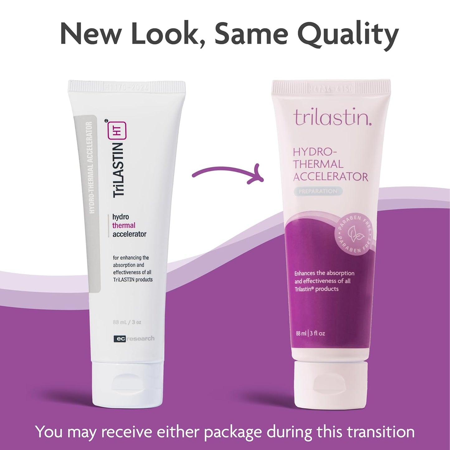 TriLASTIN Hydro-Thermal Accelerator (3oz / 88ml) | Vitamin-infused Skin Serum | Pregnancy and Postpartum Skin Care for Stretch Mark Prevention | Hypoallergenic and Paraben-free Formula