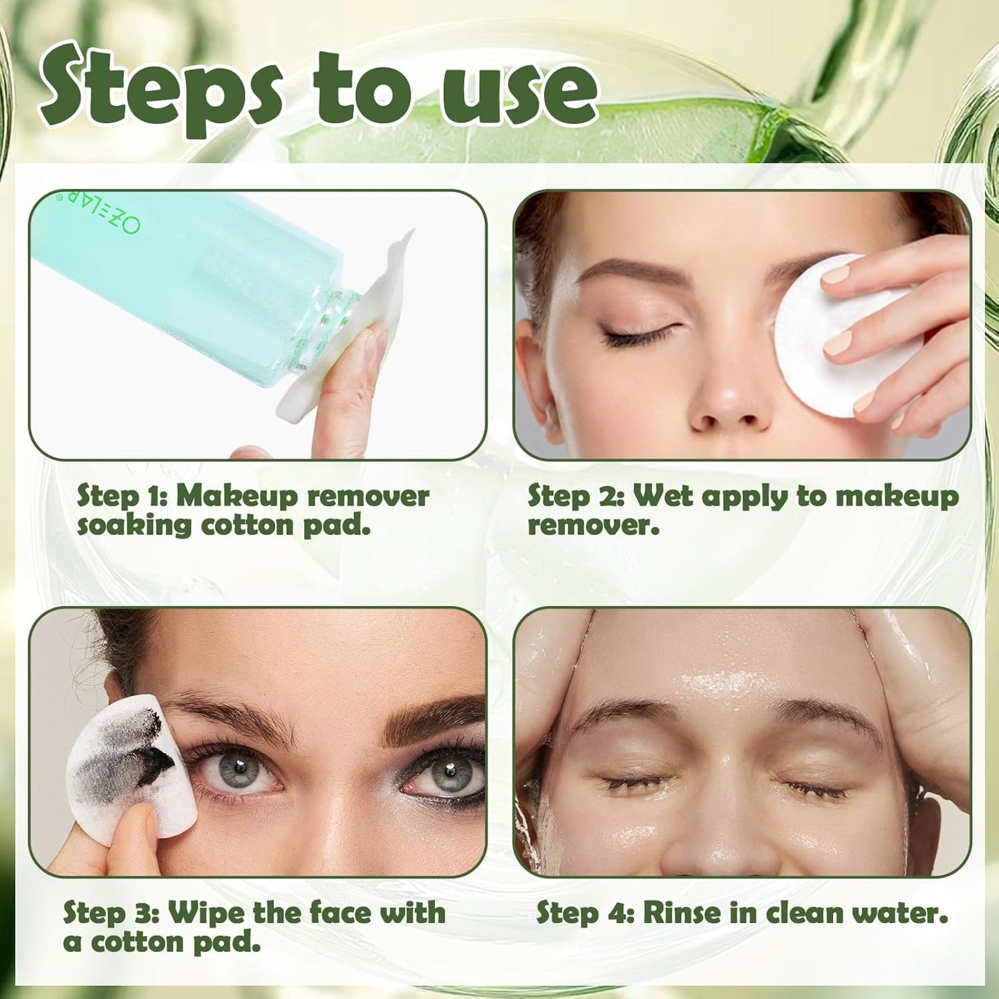 Total Takeoff Waterproof Makeup Remover – Dual-Phase Oil & Water Formula, Removes Eye & Lip Makeup, Gentle for Sensitive Skin, Aloe & Argan Oil, No-Rinse, 3.4 fl oz/100ml