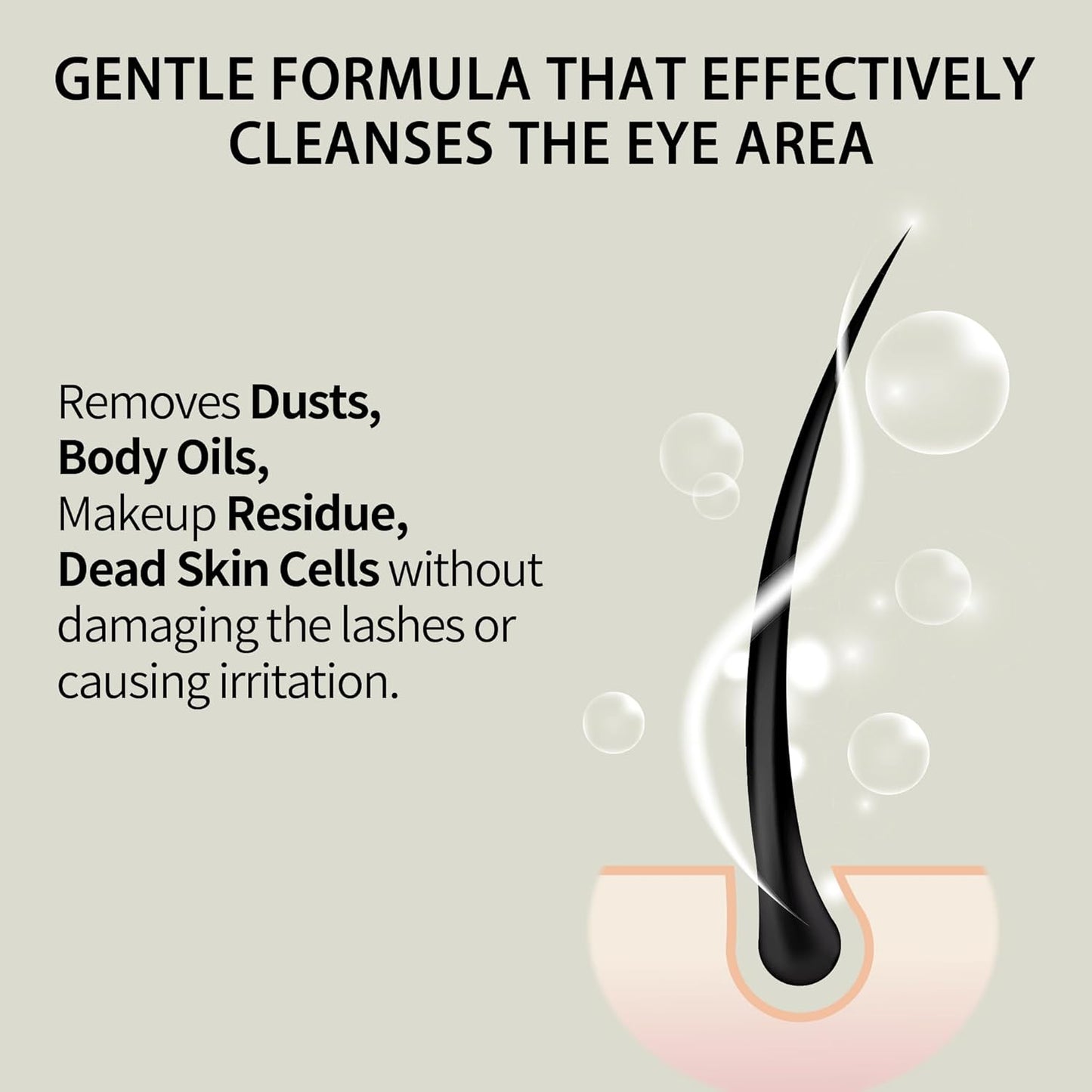 Lash Shampoo Bulk, Eyelash Cleanser for Extensions 1 Liters, Safe Makeup Remover, Non-irritating or Burning Formula Eyelid Foaming Cleanser for Professional Salon and Home Use (Classic Charm-1L)