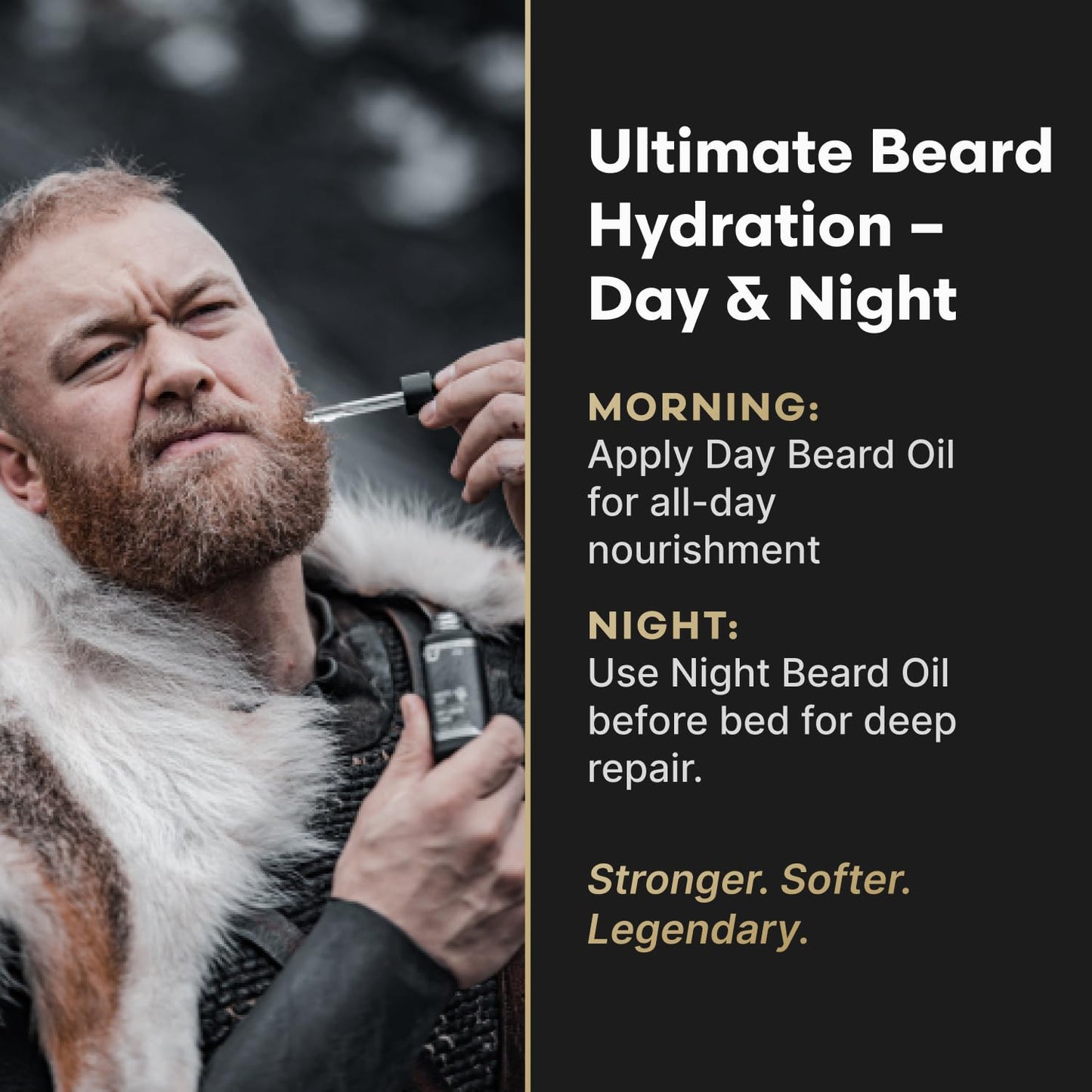 The Beard Struggle Tonic + Elixir Beard Oil Bundle - Silver Collection - Grooming Beard Oil - Softens, Moisturizers, and Strengthens Beard Growth - Pack of 2, Viking Storm