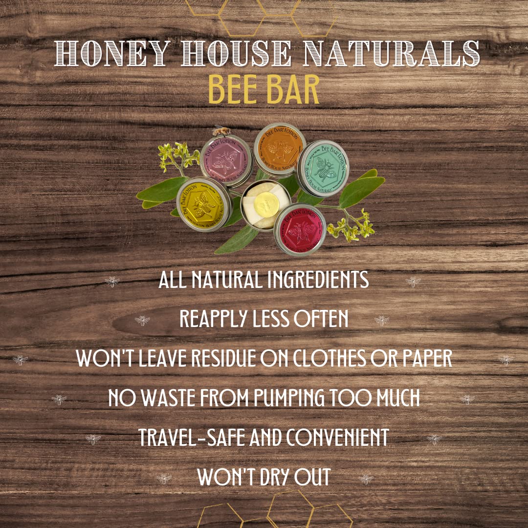 Bee Bar Honey House Naturals Duo – Sweet Honey – Small .6 ounce & Large 2 ounce (Honey)