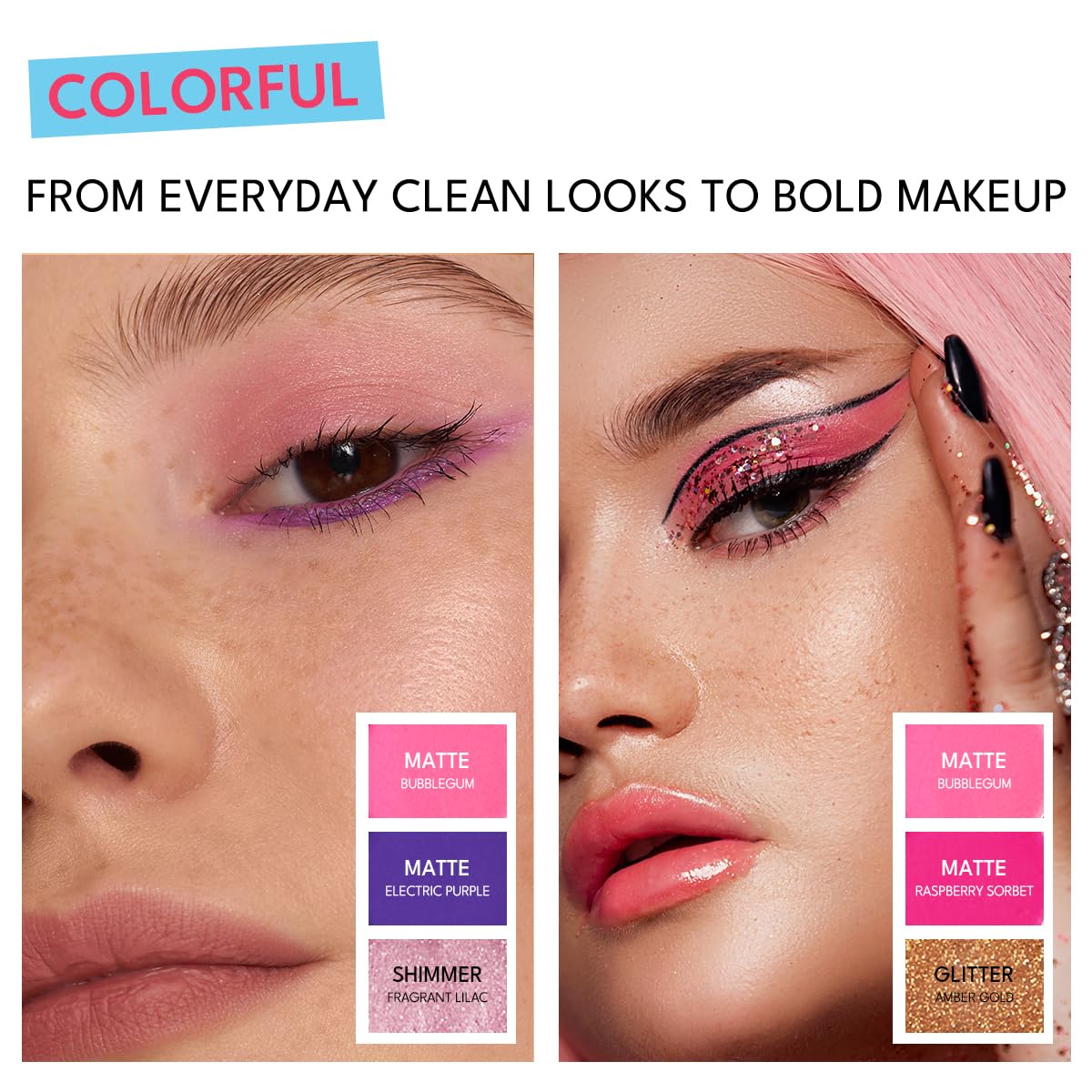 45 Shades Eyeshadow Palette, Highly Pigmented Colorful Collection Makeup Palette, Matte Shimmer Metallic Glitter Eye Shadow For Long Lasting Eye Make Up