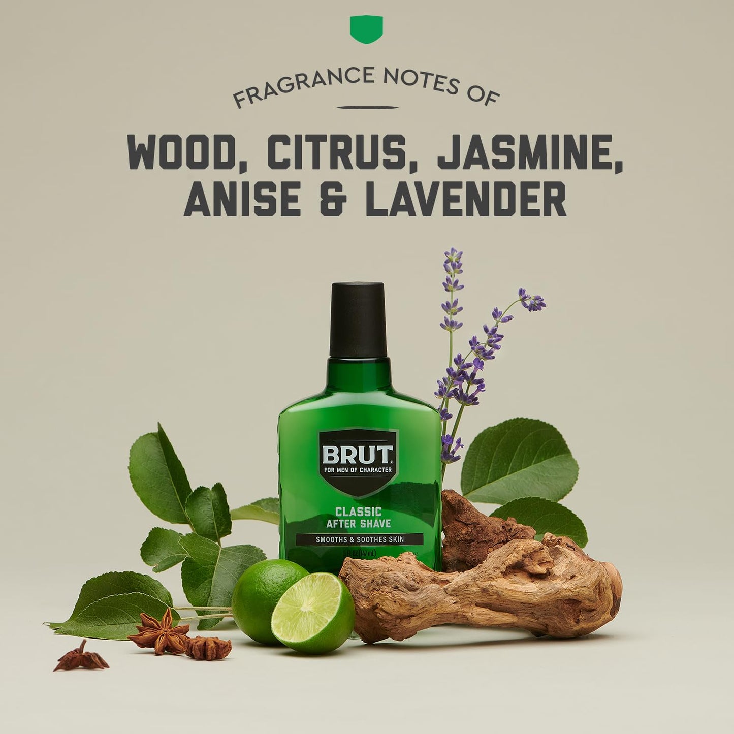 Brut After Shave Original Fragnance, 5 Ounce (926630) (Pack of 2)