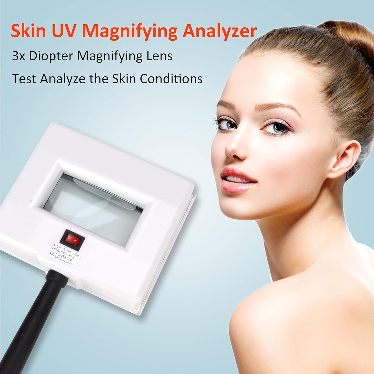 Beauty Star Woods Lamp Skin Analyzer, Professional Esthetician Supplies, Portable SPA Beauty Skin Care Tool