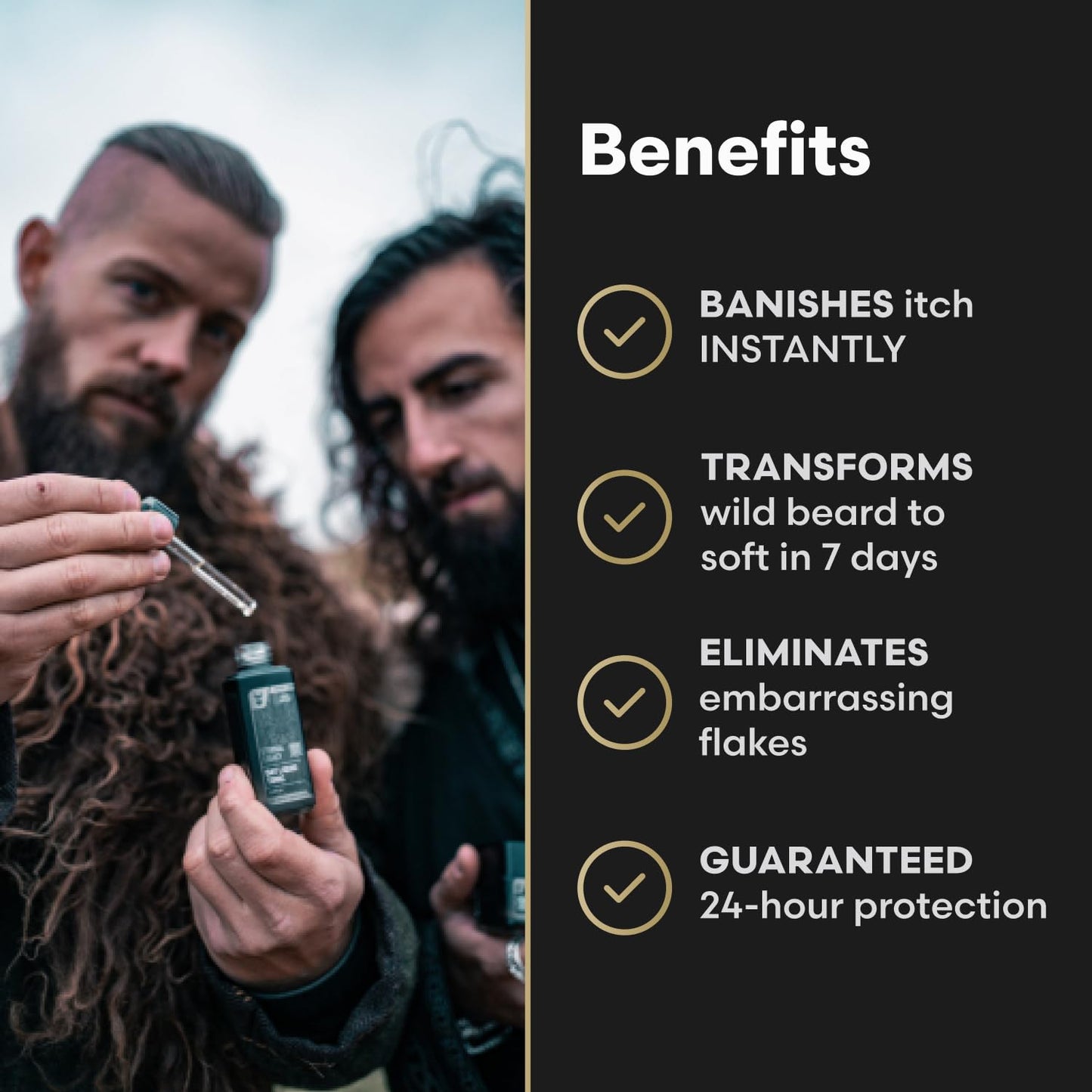 The Beard Struggle Tonic + Elixir Beard Oil Bundle - Platinum Collection - Grooming Beard Oil - Softens, Moisturizers, and Strengthens Beard Growth - Pack of 2, Vanir's Wisdom