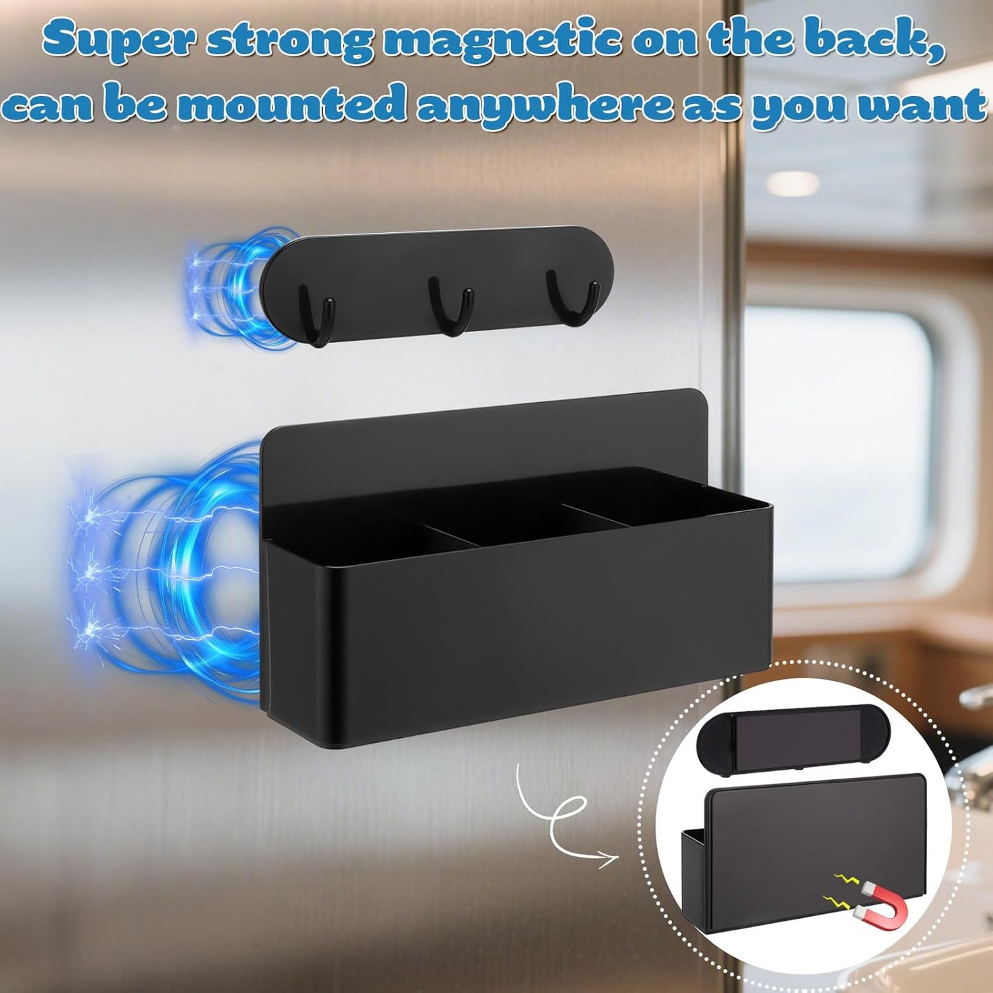 Juome Cruise Ship Essentials 2025 Magnetic Toothbrush Holders, Royal Caribbean Alaskan Cruise Must Haves, Magnetic Hooks for Cruise Cabins, Metal Magnet Hooks for Cruise Ship Walls