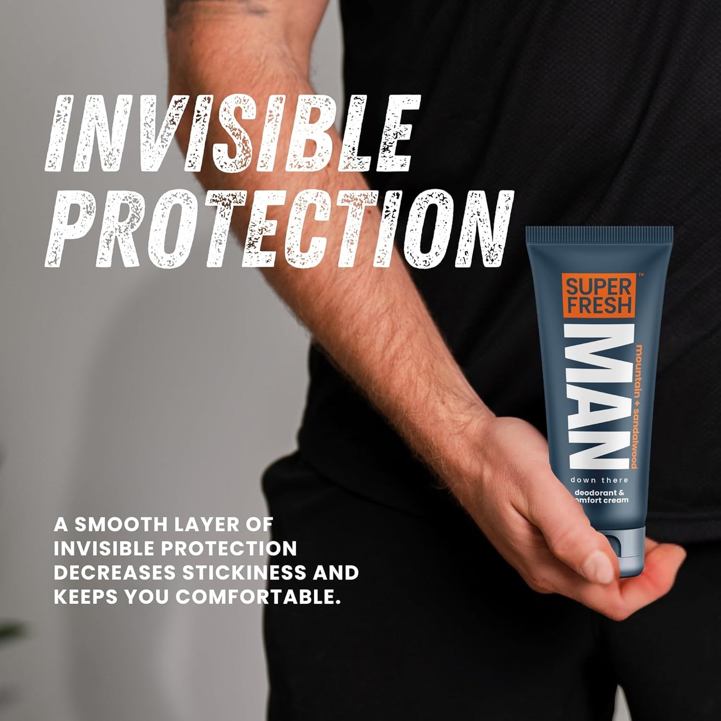 Super Fresh Ball Deodorant Lotion for Men Aluminum Free Hygiene Cream for Groin Butt and Body Controls Odor Reduces Chafing Twin Pack 4 oz Tubes for Daily Freshness Comfort and Sweat Protection