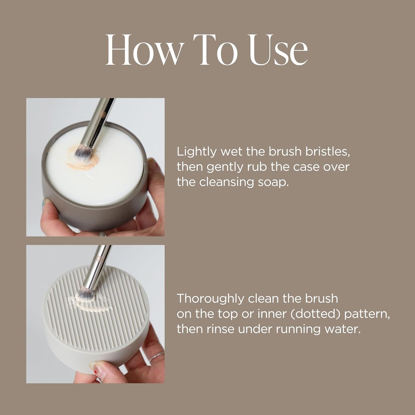 Piccasso Brush Cleaner – Makeup Brush Cleaner Cleanser Soap for Deep Cleaning, Gentle Brush Cleaner for Makeup Brushes, Professional Brush Cleaner Make Up Solid Cleanser