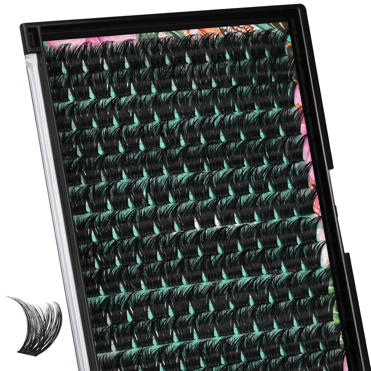 Lash Clusters Wet Look 168Pcs Eyelash Cluster Ultra-Thin Lash Band Eyelashes Extensions Spiky Anime Wide Span Lashes(Tulip,C-14mm)