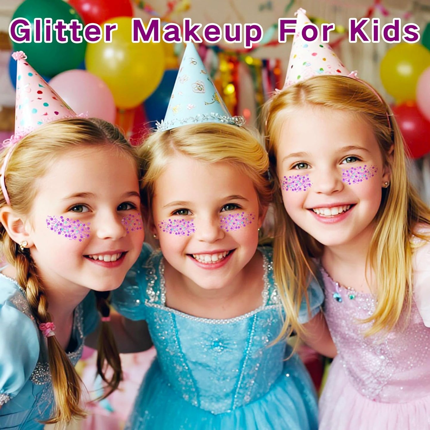 MEICOLY Purple Face Body Glitter,Mermaid Sequins Hair Glitter Makeup,Sparkly Face Glitter for Women and Kids,Chunky Glitter for Festival Rave Accessories,50ml