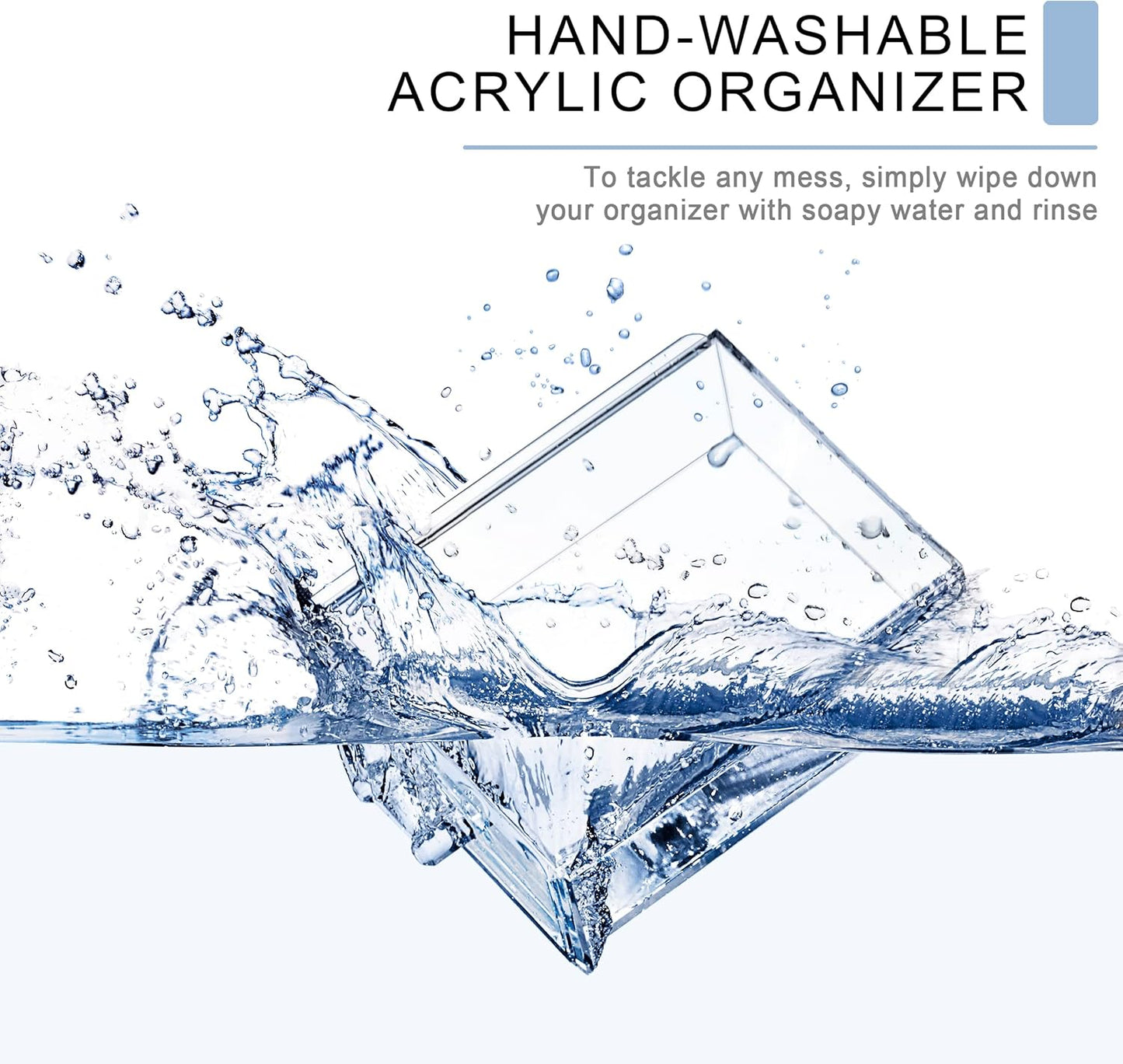 Sorbus Acrylic Makeup Organizer - Organization and Storage Case for Cosmetics Make Up & Jewelry - Big Clear Makeup Organizer for Vanity, Bathroom, College Dorm, Closet, Desk (4 Large, 2 Small Drawers)