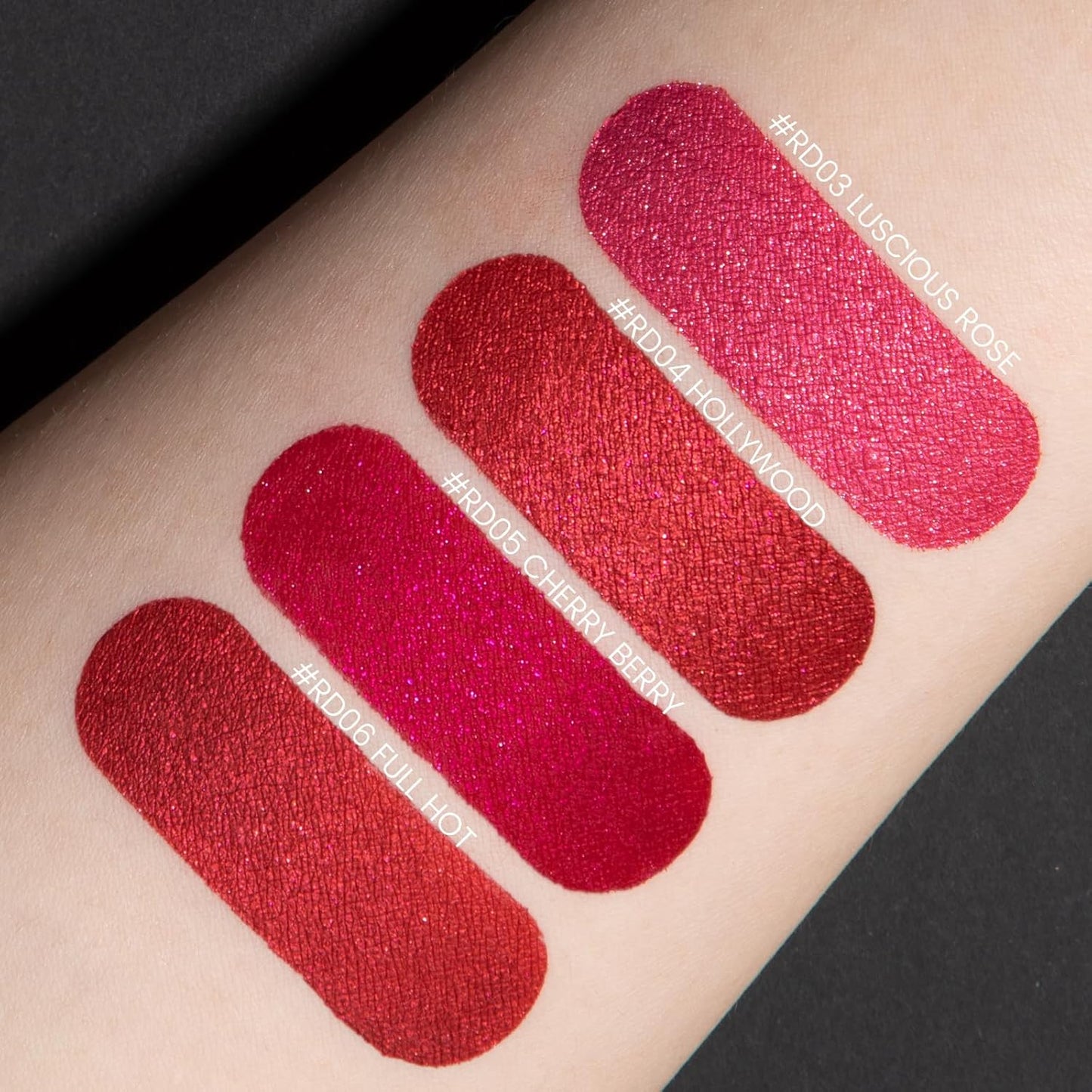 FOCALLURE Metallic Liquid Lipstick,Non Stick Cup Lip Gloss,High Impact Lip Color with Transfer-proof Wear,Long Lasting & Waterproof Lipstick Makeup for Women,RD04 HOLLYWOOD