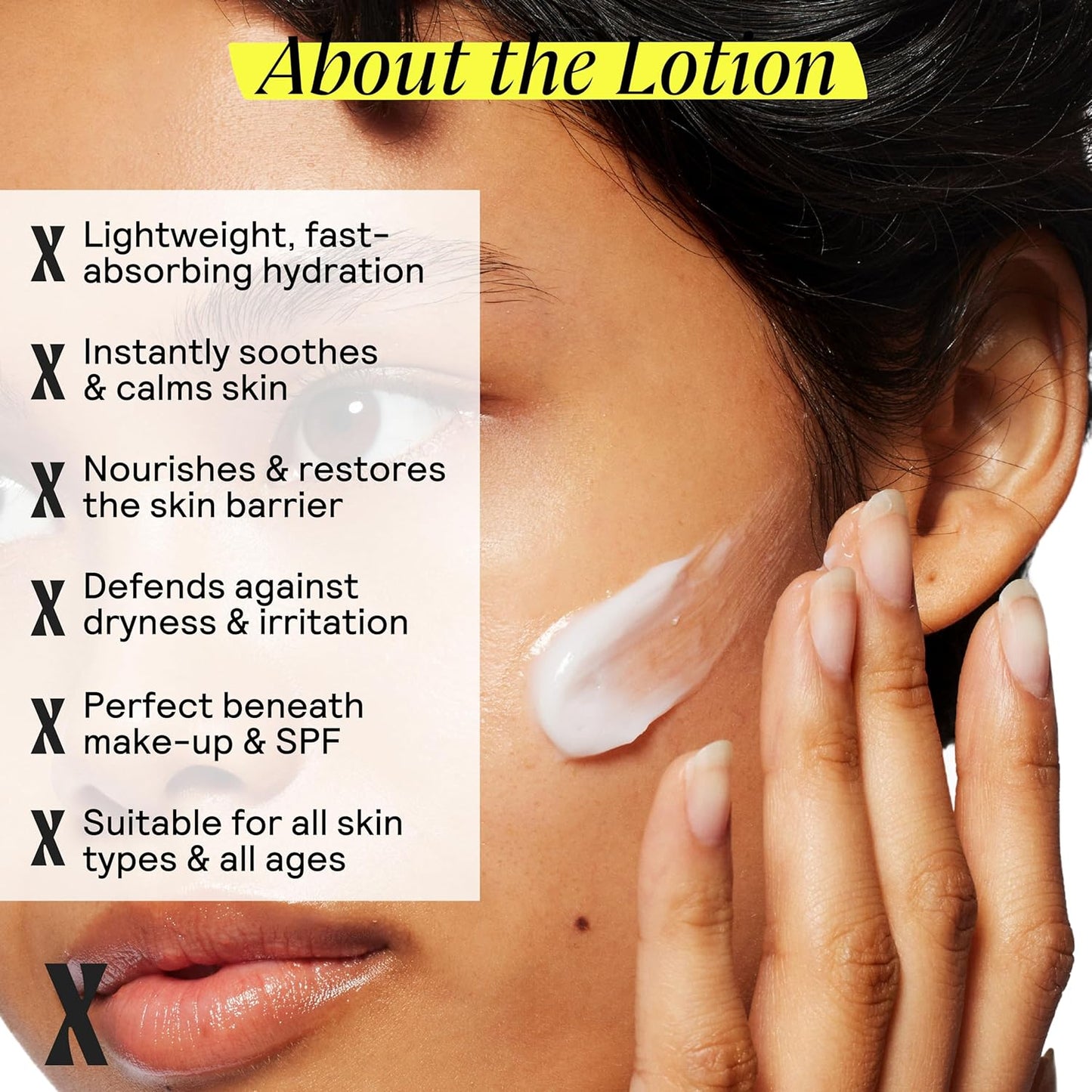 Moisturizing Lotion - Daily Face Moisturizer & Body Lotion for Sensitive Skin - Ceramides & Hyaluronic Acid - No Common Irritants - Non-Comedogenic - Oil-Free - Fragrance Free - 10 Ounce